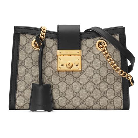 gucci shoulder bag beige|gucci padlock small shoulder bag.